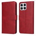 For Honor X8 5G / X6 Classic Calf Texture Flip Leather Phone Case(Red)