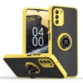 For Nokia G400 5G Q Shadow 1 Series TPU + PC Phone Case with Ring Holder(Yellow)
