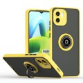 For Xiaomi Redmi A1 Q Shadow 1 Series TPU + PC Phone Case with Ring Holder(Yellow)