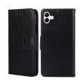 For Samsung Galaxy A04 Crystal Texture Leather Phone Case(Black)