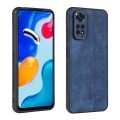 For Xiaomi Redmi Note 11S/Note 11 Global AZNS 3D Embossed Skin Feel Phone Case(Sapphire Blue)