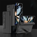For Samsung Galaxy Z Fold4 GKK Integrated Magnetic Full Coverage Phone Case with Pen Drawer(Black)