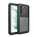 For Samsung Galaxy S22+ 5G Metal + Silicone Phone Case with Screen Protector(Black)