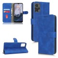 For  Motorola Moto E22 4G / E22i 4G Skin Feel Magnetic Flip Leather Phone Case(Blue)