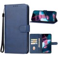 For Motorola Moto X40 Leather Phone Case(Blue)
