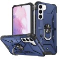 For Samsung Galaxy S21 Ultra 5G Ring Holder Phone Case(Blue)