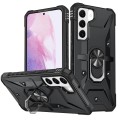 For Samsung Galaxy S21 Ultra 5G Ring Holder Phone Case(Black)