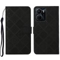 For vivo Y16 Ethnic Style Embossed Pattern Leather Phone Case(Black)