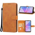 For OPPO A58 5G Leather Phone Case(Brown)