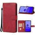 For TCL 40 R 5G Leather Phone Case(Red)