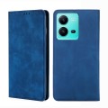 For vivo V25 5G/V25e 5G/X80 Lite Skin Feel Magnetic Horizontal Flip Leather Phone Case(Blue)
