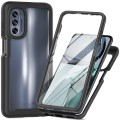 For Motorola Moto G62 5G Starry Sky Full Body Hybrid Shockproof Phone Case(Black)