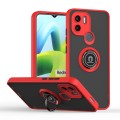 For Xiaomi Redmi A1+ Q Shadow 1 Series TPU + PC Phone Case with Ring(Red)