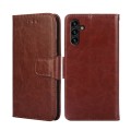 For Samsung Galaxy A04s Crystal Texture Leather Phone Case(Brown)