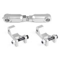 For Yamaha Raptor YFM350 660R 700 ATV Front and Rear Lowering Kit(Silver)