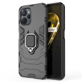 For Realme 9i 5G Magnetic Ring Holder PC + TPU Phone Case(Black)