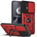 For Motorola Edge 30 Neo Sliding Camera Cover Design TPU+PC Phone Case(Red)