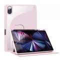For Honor Pad 8 12 inch 2022 Acrylic 360 Degree Rotation Holder Tablet Leather Case(Baby Pink)