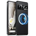 For Google Pixel 7 Pro MagSafe Magnetic Frosted Metal Phone Case(Black)