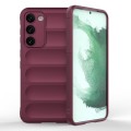 For Samsung Galaxy S23+ 5G Magic Shield TPU + Flannel Phone Case(Wine Red)