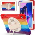 For Lenovo Tab M10 10.1 3rd Gen Silicone + PC Protective Tablet Case(Colorful Red)