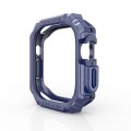 For Apple Watch Ultra 49mm TPU + PC Carbon Fiber Shockproof Case(Blue)