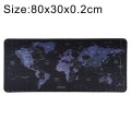 Anti-Slip Rubber Cloth Surface Game Mouse Mat Keyboard Pad, Size:80 x 30 x 0.2cm(World Map)