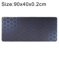 Anti-Slip Rubber Cloth Surface Game Mouse Mat Keyboard Pad, Size:90 x 40 x 0.2cm(Blue Honeycomb)