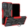 For Infinix Note 12i Armor Bear Shockproof PC + TPU Phone Case with Ring(Red)