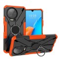 For Infinix Note 12 Pro 4G Armor Bear Shockproof PC + TPU Phone Case with Ring(Orange)