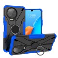 For Infinix Note 12 Pro 4G Armor Bear Shockproof PC + TPU Phone Case with Ring(Blue)