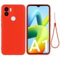 For Xiaomi Redmi A1+ / A2+ / Poco C50 Solid Color Liquid Silicone Shockproof Full Coverage Phone Cas
