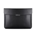 For 15 / 15.4 / 16 inch Laptop Ultra-thin Leather Laptop Sleeve(Black)