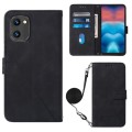 For UMIDIGI G1 Crossbody 3D Embossed Flip Leather Phone Case(Black)