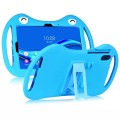 For TCL 10 TabMax 4G 9295G Cartoon Silicone Shockproof Protective Tablet Case(Blue)
