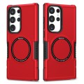 For Samsung Galaxy S23 Ultra 5G MagSafe Shockproof Armor Phone Case(Red)