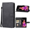 For OPPO Reno9 Leather Phone Case(Black)