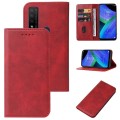 For TCL 20 R 5G Magnetic Closure Leather Phone Case(Red)