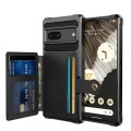 For Google Pixel 7 5G Magnetic Wallet Card Bag Leather Phone Case(Black)