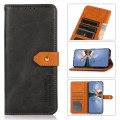 For Samsung Galaxy A54 5G KHAZNEH Dual-color Cowhide Texture Flip Leather Phone Case(Black)