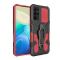 For Samsung Galaxy S23 Ultra 5G Armor Warrior Shockproof PC + TPU Phone Case(Red)