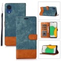 For Samsung Galaxy A03 Core Splicing Leather Phone Case(Green)