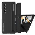 For Samsung Galaxy Z Fold4 2 in 1 Detachable PC Folding Phone Case with Holder & Pen Slot(Black)