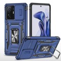 For Xiaomi 11T Armor PC + TPU Camera Shield Phone Case(Navy Blue)