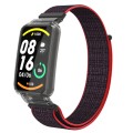 For Xiaomi Mi Band 7 Pro Integrated PC Protective Case + Nylon Loop Watch Band(Red Black)