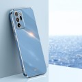 For Samsung Galaxy Note20 Ultra XINLI Straight Edge 6D Electroplate TPU Phone Case(Celestial Blue)