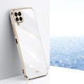 For Samsung Galaxy M53 5G XINLI Straight Edge 6D Electroplate TPU Phone Case(White)