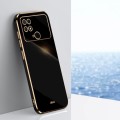 For Xiaomi Poco C40 XINLI Straight Edge 6D Electroplate TPU Phone Case(Black)