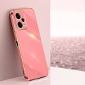 For Xiaomi Redmi Note 12 Pro 5G China XINLI Straight Edge 6D Electroplate TPU Phone Case(Hawthorn Re