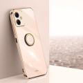 For Xiaomi Redmi Note 12 China XINLI Straight Edge 6D Electroplate TPU Phone Case with Ring Holder(P